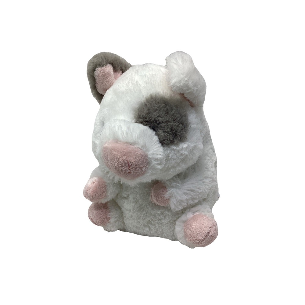 Aurora Guinea Pig Stuffed Animal Gray And White Plush 7"